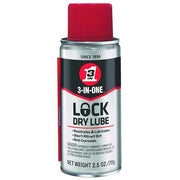 Lock Lubricant, 2.5 oz., Aerosol Can, Mineral Oil, Colorless