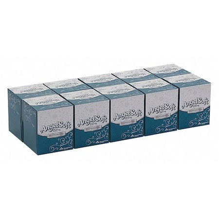 Angel Soft Ultra Professional Series 2 Ply Facial Tissue, 96 Sheets, 10 PK