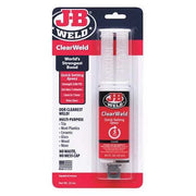 Epoxy Adhesive, ClearWeld Series, Transparent Yellow, Syringe, 1:01 Mix Ratio, 1 hr Functional Cure