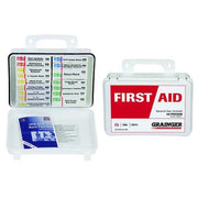 First Aid Kit and Housing, Plastic 102 Components, 20 People Served