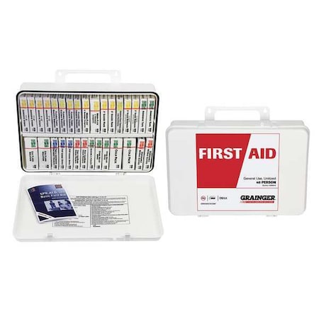 First Aid Kit and Housing, Plastic 211 Components, 40 People Served