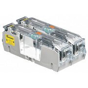 Open Fuse Block, 110 to 200A Amp Range, 600V AC/DC Volt Rating, 2 Poles, Box Lug