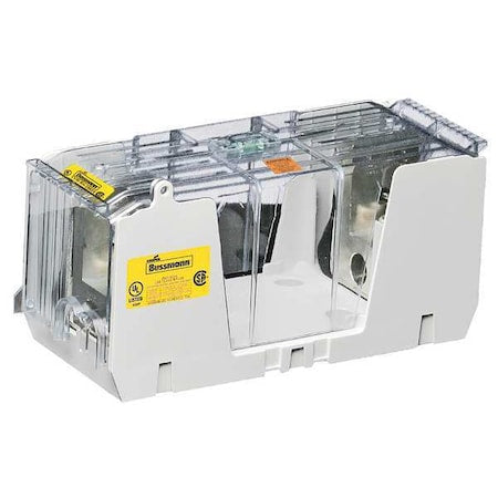 Open Fuse Block, 225 to 400A Amp Range, 250V AC/DC Volt Rating, 1 Poles, Box Lug