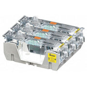 Open Fuse Block, H; K5 UL Class, 250V AC/DC Volt Rating, 3 Poles, Box Lug