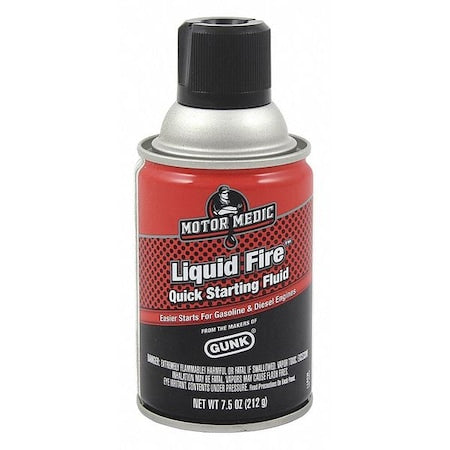 Starting Fluid,7.5 oz.,Can,Red