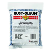 Floor Chip, Black/White/Blue, Vinyl, 1lb.