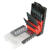 29PC 1/16-1/2 HSS 118 Degree General Purpose Jobber Length Drill Set Cle-Line Import 1600 Steam Oxide