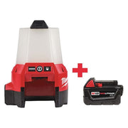Cordless Site Light,w/Battery,1000 lm