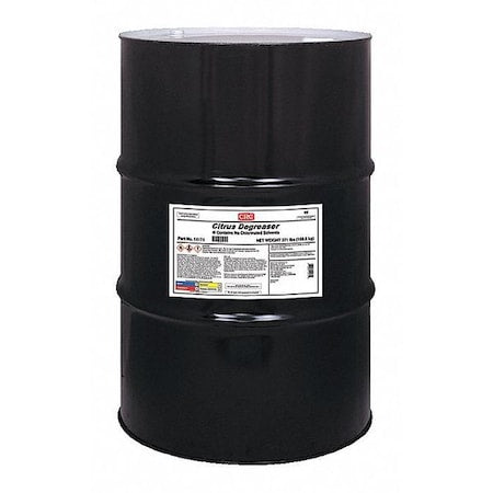 Citrus Degreaser Cleaner/Degreaser, 55 gal Drum, Ready to Use, Solvent Based