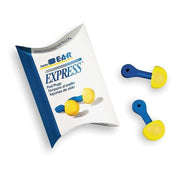 E-A-R EXPRESS Pod Plugs Reusable Foam Ear Plugs, Pod Shape, 25 dB, Yellow, 100 PK