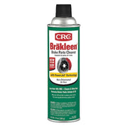 Brake Parts Cleaner, Brakleen, Aerosol Spray Can, 14 oz, Solvent, Non-Chlorinated, Flammable, Clear