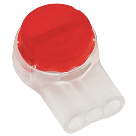 Insulation-Displacement Wire Connector, 19 AWG Max, 3 Port, Red, Polypropylene Insulation, 600 V