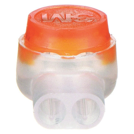 Insulation-Displacement Wire Connector, 19 AWG Max, 2 Port, Yellow, Polypropylene Insulation, 600 V