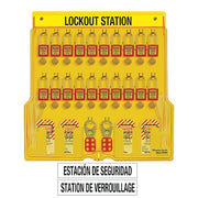 Lockout Station,Filled,Ylw,Keyed Diff