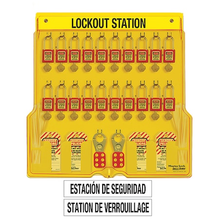 Lockout Station,Filled,Ylw,Keyed Diff