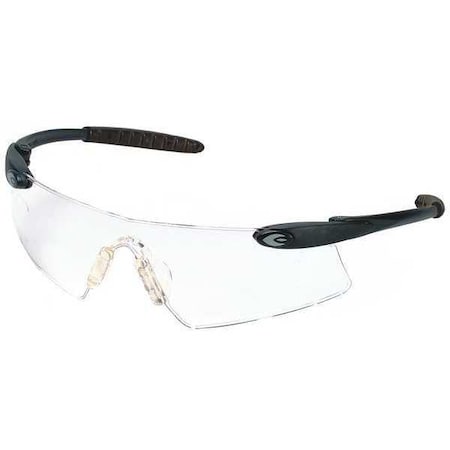 Safety Glasses, Persuader Series, Anti-Scratch, Frameless, Black Arm, Clear Lens