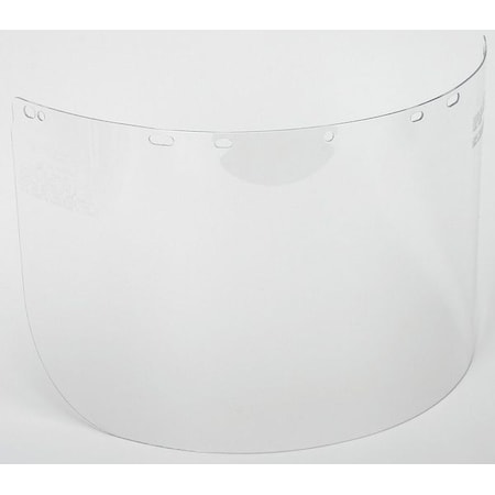 Face Shield Visor, Clear Visor, Polycarbonate, Uncoated Lens, Clear