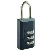 Luggage/Briefcase Padlock, Brass, Side, PK2