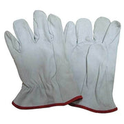 Electrical-Insulating Glove Protectors, Goatskin, 10" Length, White, Size 10