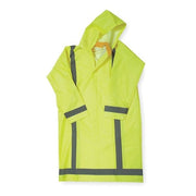 Hi-Vis Rain Jacket, PVC, Class 3 Green, XL