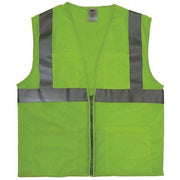 4XL Class 2 Cool Dry High Visibility Vest, Lime