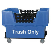 Material Handling Cart,Blue,Trash Only