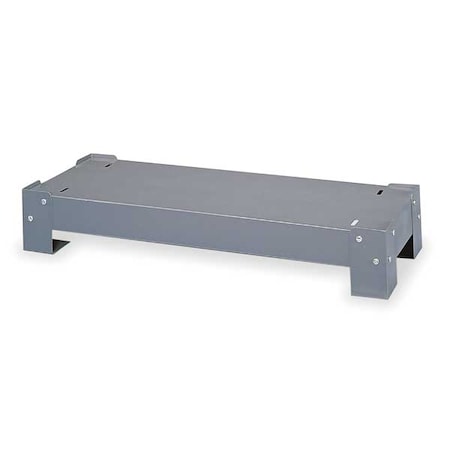 Cabinet Base for Durham 12 in Cabinets, Steel, Gray, 33-3/4 in W x 5-3/4 in H x 12-1/4 in D