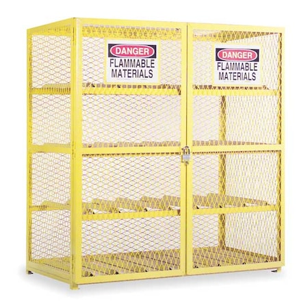 Gas Cylinder Cabinet,60x30,Capacity 16