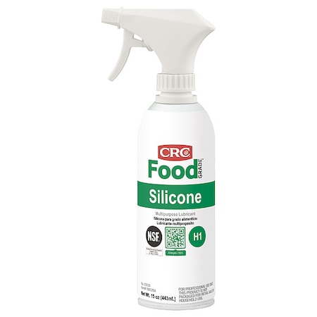 Multi-Purpose Food Grade Silicone Lubricant, H1 Food Grade, -40 to 400 Degree F, 16 Oz Non Aerosol