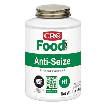 Food Grade Anti-Seize, H1 Food Grade, 16 oz Brush-Top Can, White