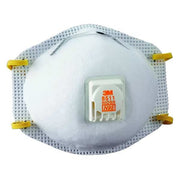 N95 Disposable Respirator, 8511, Cool Flow Exhalation Valve, Dual Headstrap, Nose Clip, PK10
