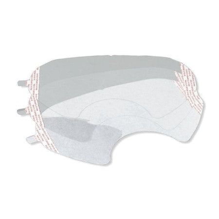 Lens Covers, Polyester Film, Attach to PAPR Faceshield, 1 in H x 8.5 in W, 100 Per Pack