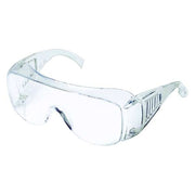 Safety Glasses, Visitor Series, Anti-Scratch, Frameless, OTG, Clear Frame, Clear Lens, Pack of 12