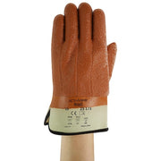 Cold Protection Gloves, PVC Palm, Foam Lining, Tan, L