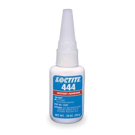 Instant Adhesive, 444 Series, Clear, 0.7 oz, Bottle