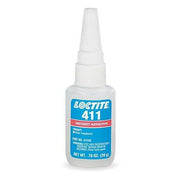 Instant Adhesive, 411 Series, Clear, 0.7 oz, Bottle