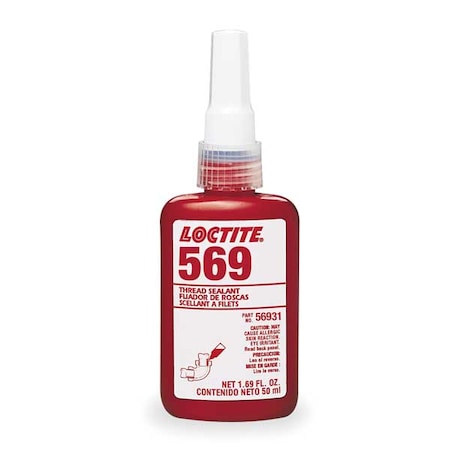 Pipe Thread Sealant 1.7 fl oz, Bottle, 569, Brown, Liquid