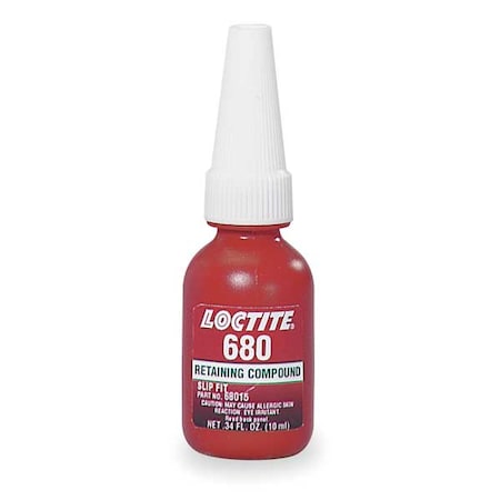 Retaining Compound, 680 Series, Green, Liquid, High Strength, 10 mL Bottle