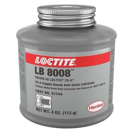 General Purpose Anti-Seize, Copper Base, 4 oz, Brush-Top Can, LB 8008, C5-A