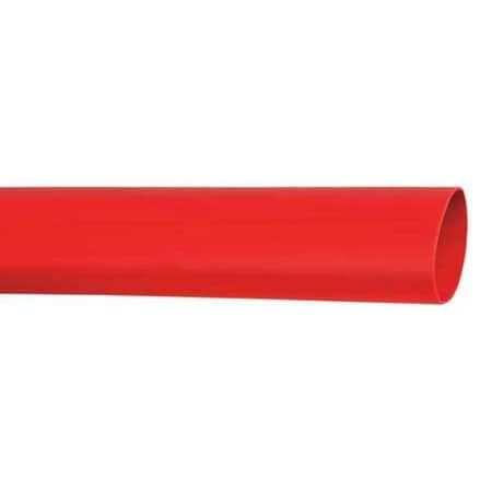 Adhesive Lined Heat Shrink Tube, Heavy Wall, 3:1 I.D. Shrink Ratio, 1.1 in I.D. Before Shrinking, Red, 9 in, 3 PK