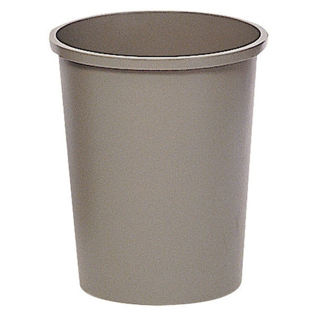 Untouchable(R) 11 gal Round Indoor Plastic Can, Gray, None, Plastic, Not Applicable