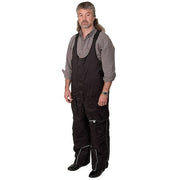 Cold Storage Bib Overall, 100% Polyester, 10 oz Fabric Weight, 29 1/2 in Inseam, Black, 3XL