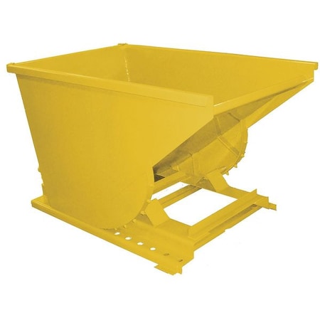 Self Dumping Hopper,Medium Duty,Yellow