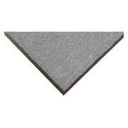 Entrance Mat, Nylon, 3/8 in Thick, Gray, 2 ft W x 3 ft L