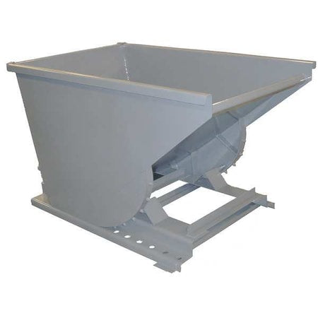 Self Dumping Hopper,Medium Duty,Gray