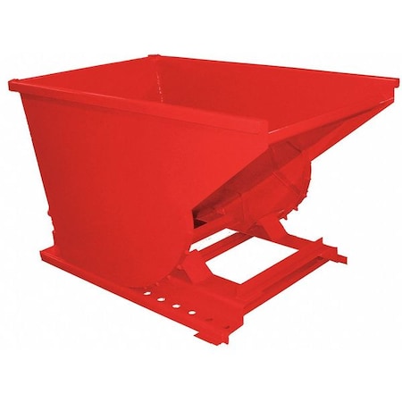 Self Dumping Hopper,Medium Duty,Red