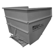 Self Dumping Hopper,Medium Duty,Gray