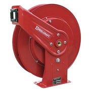 Spring Return Hose Reel, 3/8 in Hose Diameter, 50 ft Length, 5,000 psi Max. Pressure, Red
