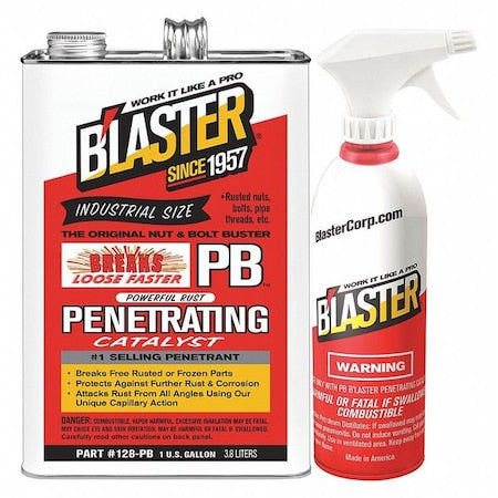 Penetrating Lubricant, Can, 1 gal, 20 to 120 degrees F, Petroleum Distillates