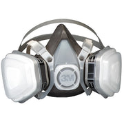 Half Facepiece Disposable Respirator Assembly, 5000 Series, OV/P95, Permanently Attached, Medium